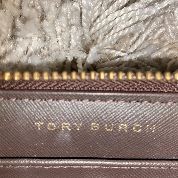 Tory Burch Women’s Classic Zip Around Wallet Robinson Stripe Gold Zipper - Picture 4 of 10